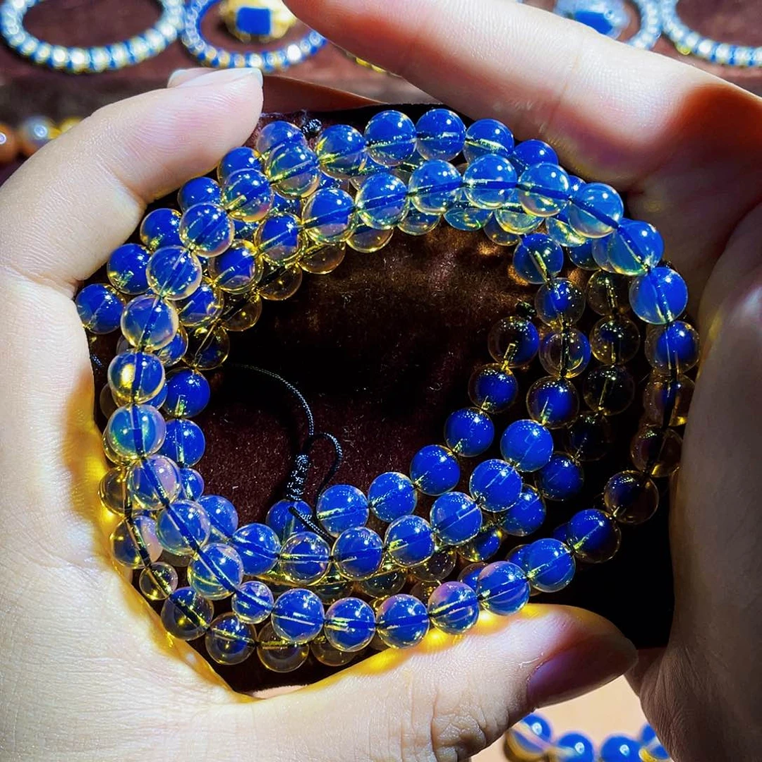 未镶嵌蓝珀裸石6加108毕业品质