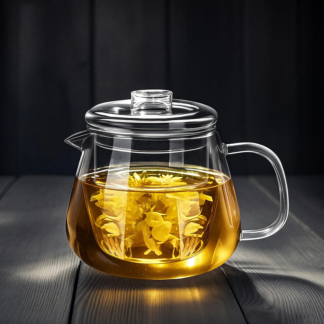 捷安玺玻璃泡茶壶2025新款家用单壶花茶壶茶水分离茶具煮茶烧水壶