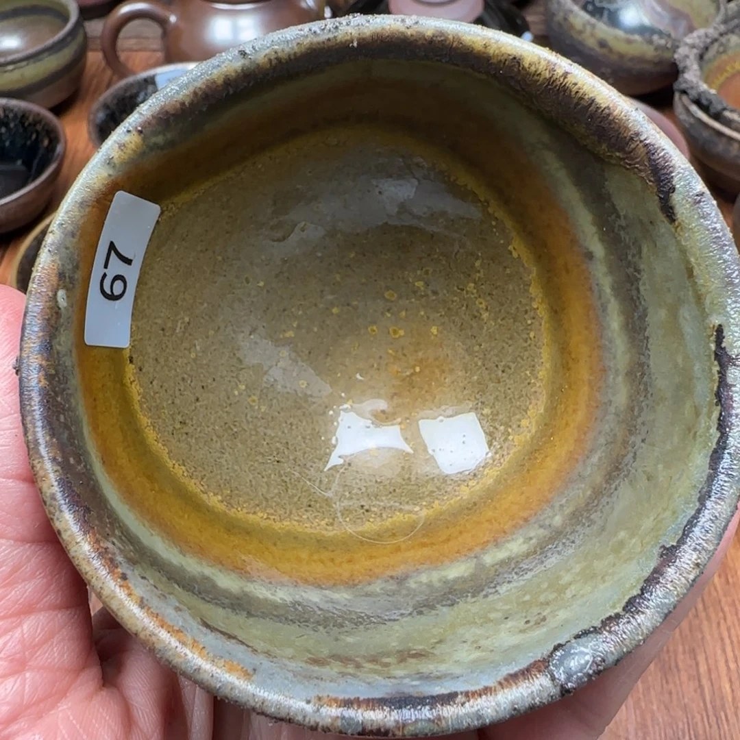 柴烧建盏茶盏茶杯67
