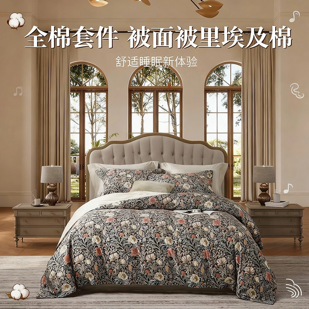 KL莫斯莉床品四件套