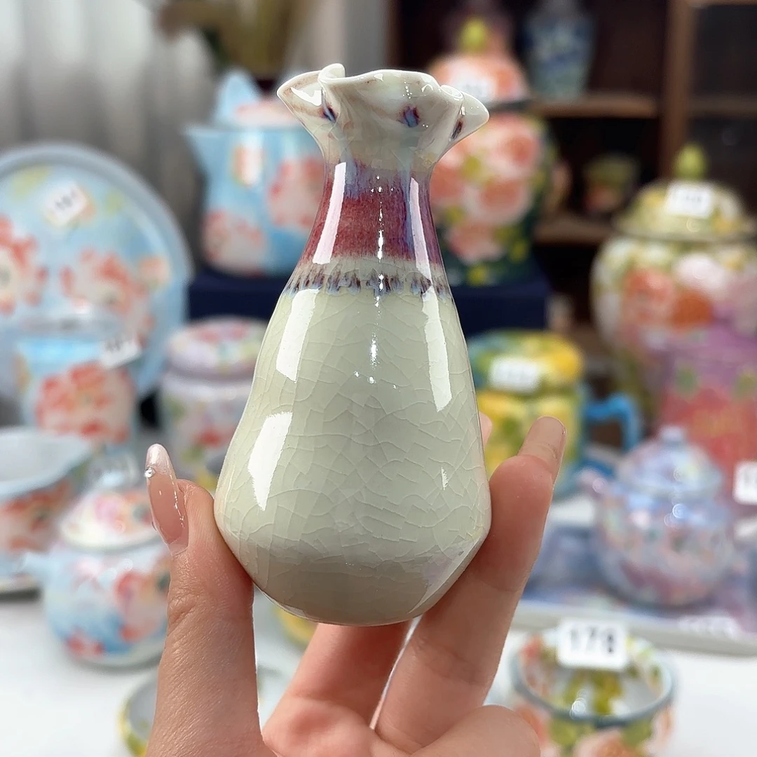 景德镇手绘高温釉下彩陶瓷茶具