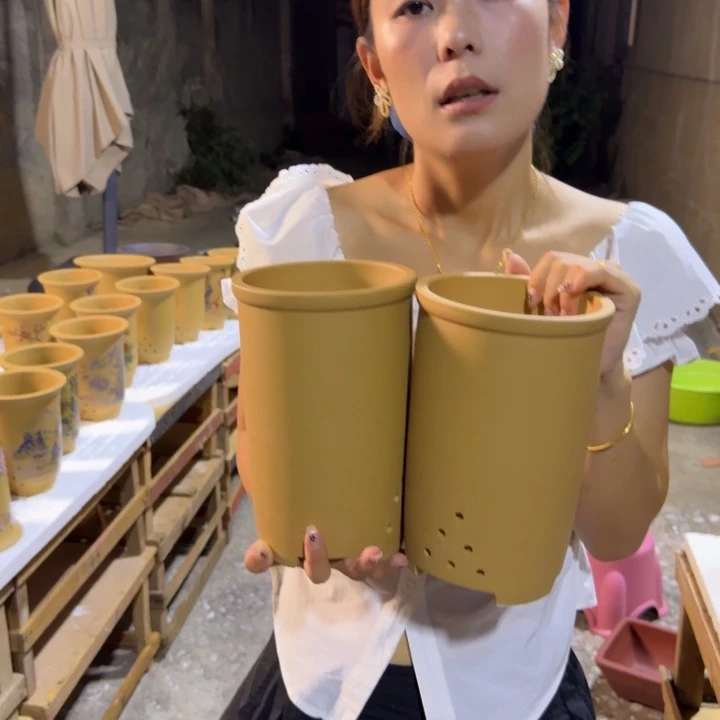 紫砂紫砂花盆破损补发