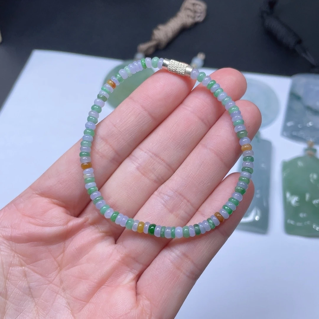 翡翠手链未镶嵌手串
