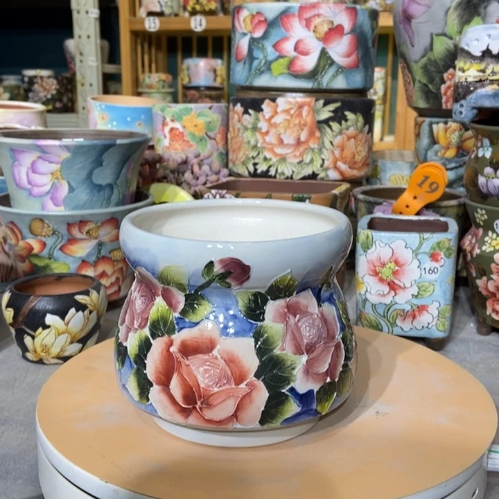 红陶景德镇艺术手绘作品