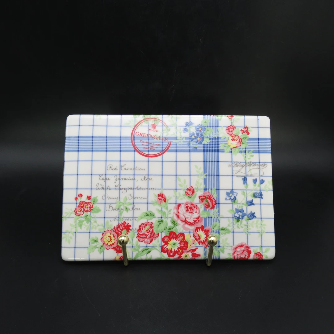 【GG家】康斯丹白 19.5*13.5cm 锅垫 高温瓷釉中