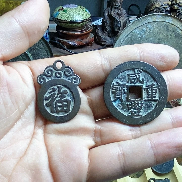 昌化石印石@***然一个福禄，一个咸丰當十