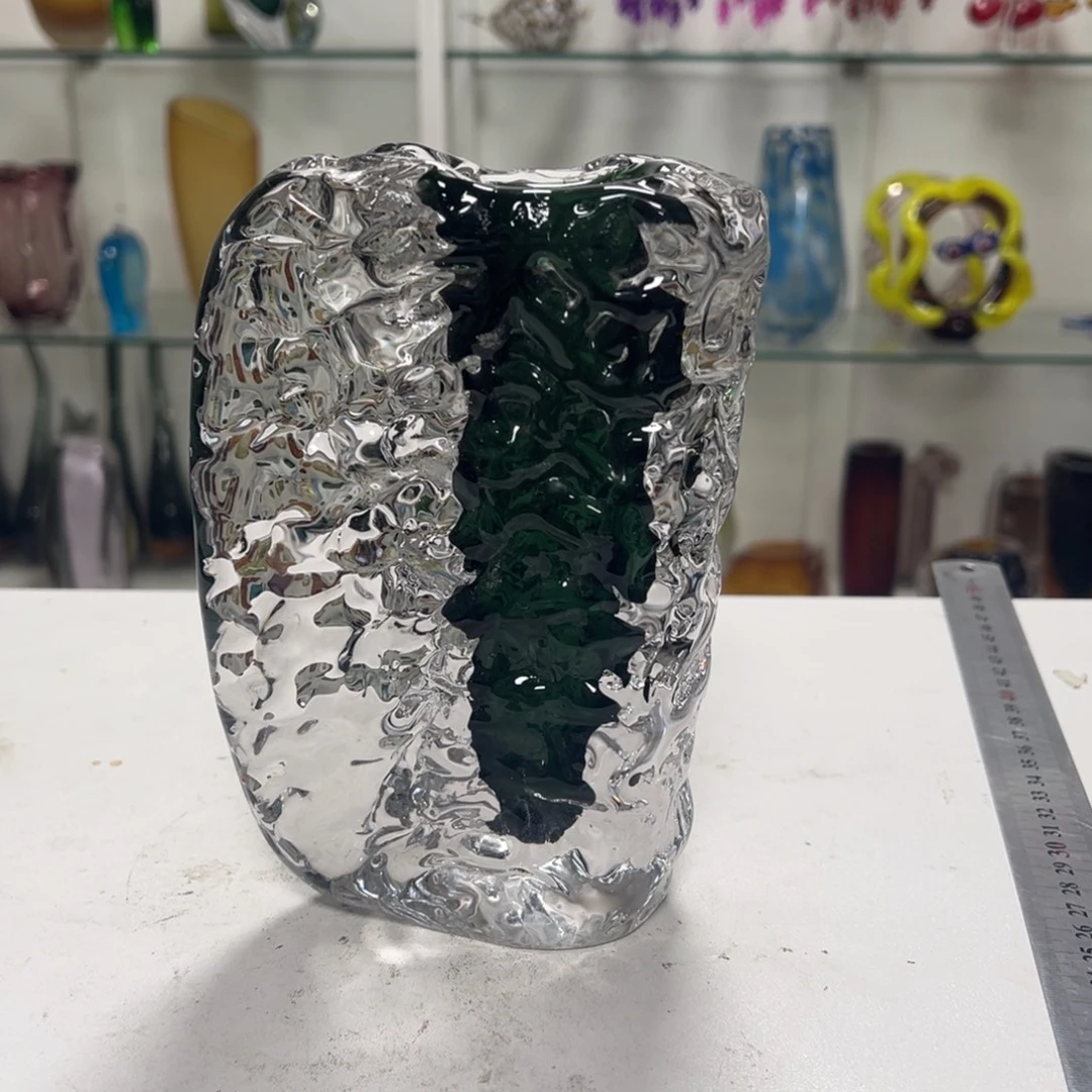琉璃花器纯手工痕迹高度21