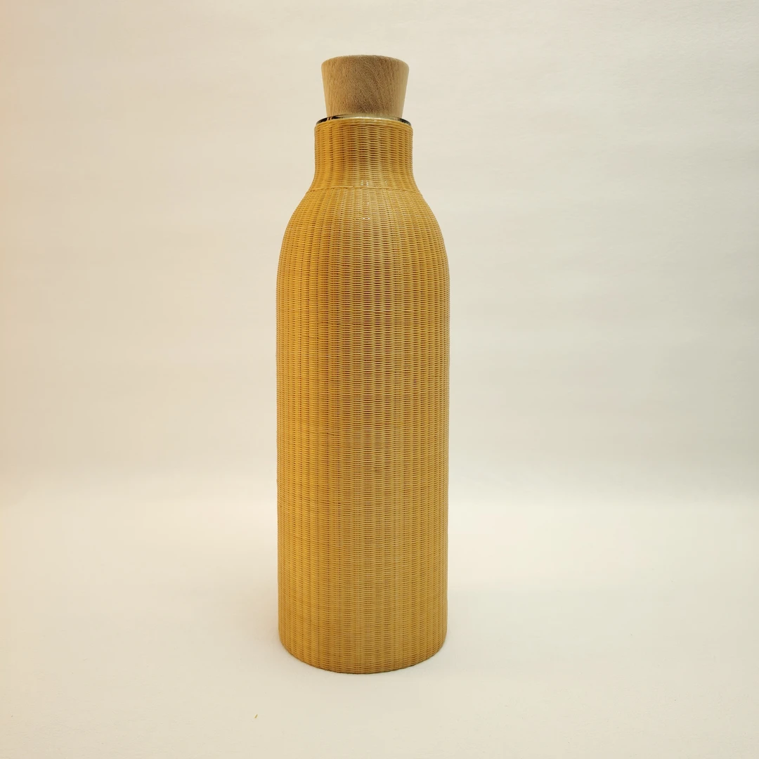 竹丝手工编织保温壶开水壶独特礼品高端茶具热水壶暖水壶手工编织