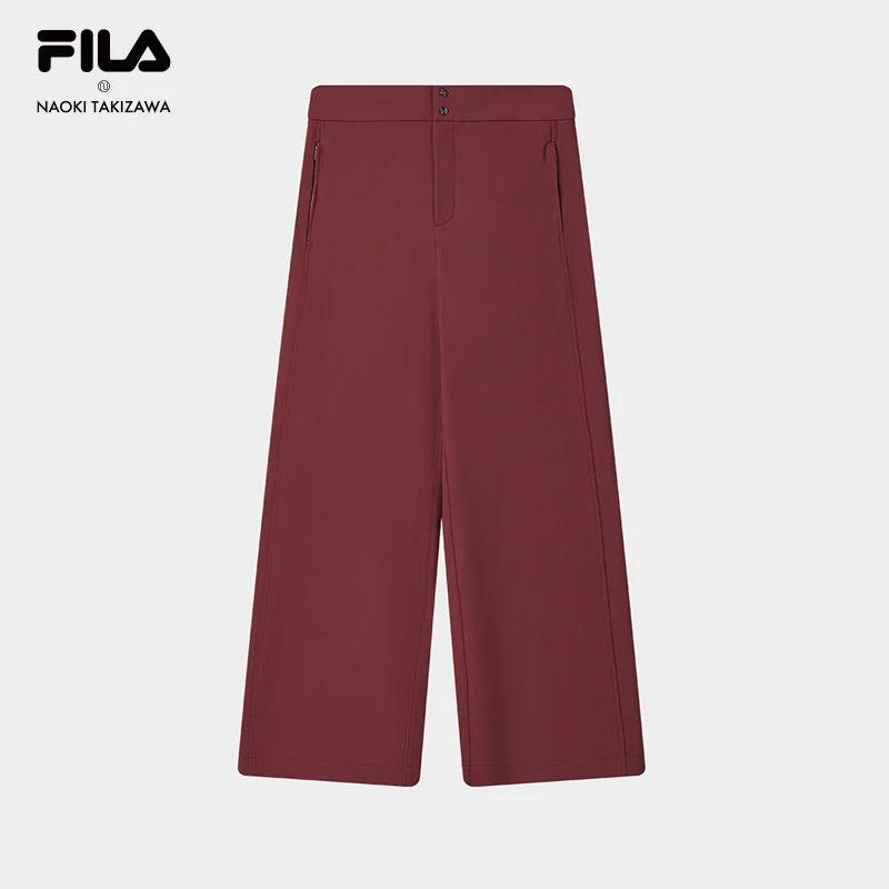 【休闲时尚】FILA/斐乐女装秋冬季新款弹力舒适直筒长裤F11W542801F
