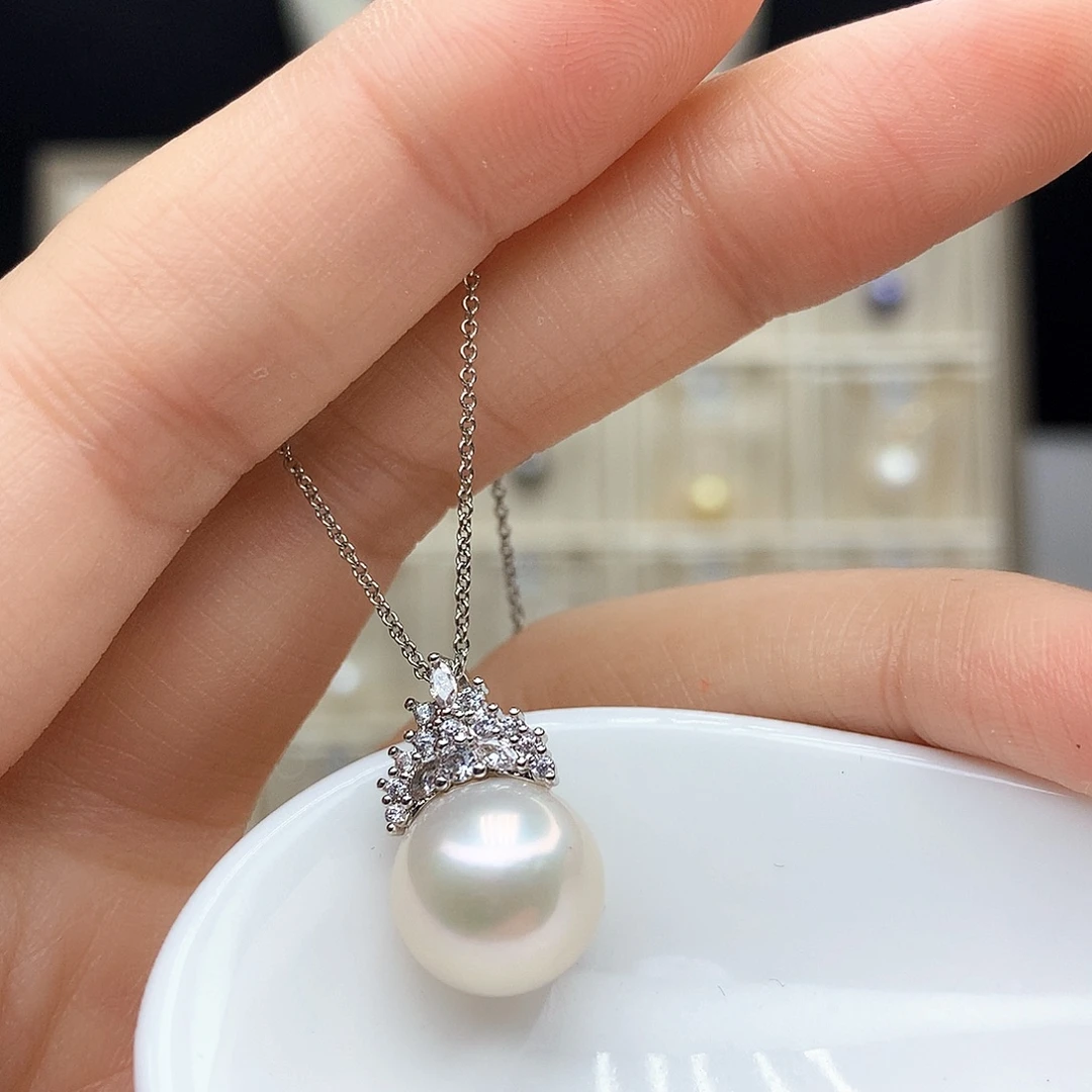 颈饰合金淡水珍珠