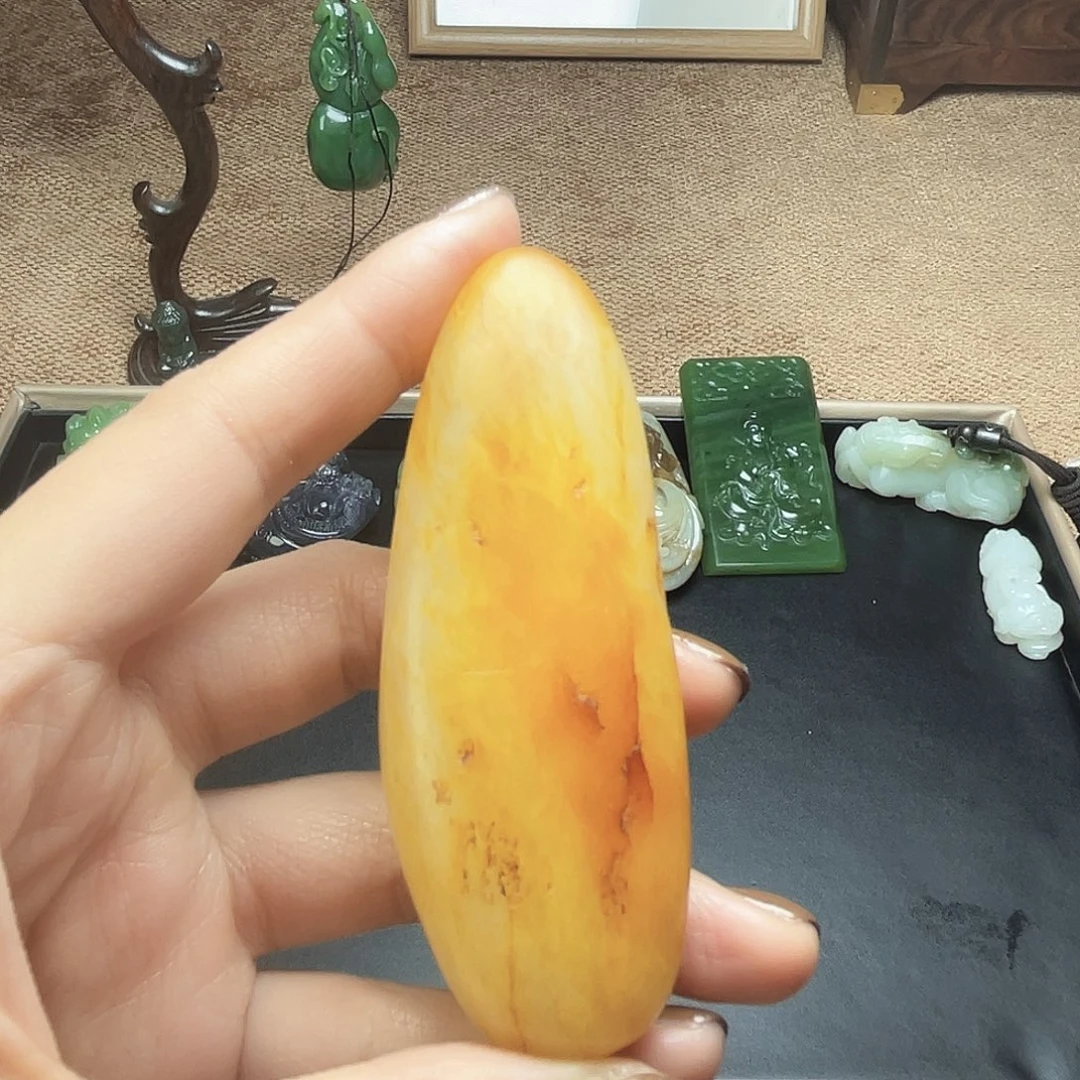 和田玉未镶嵌挂件