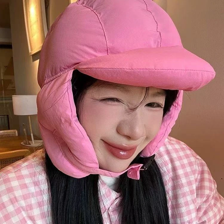 头盔内胆帽子男冬天户外防风羽护耳包头保暖绒帽雷锋帽女骑电动车