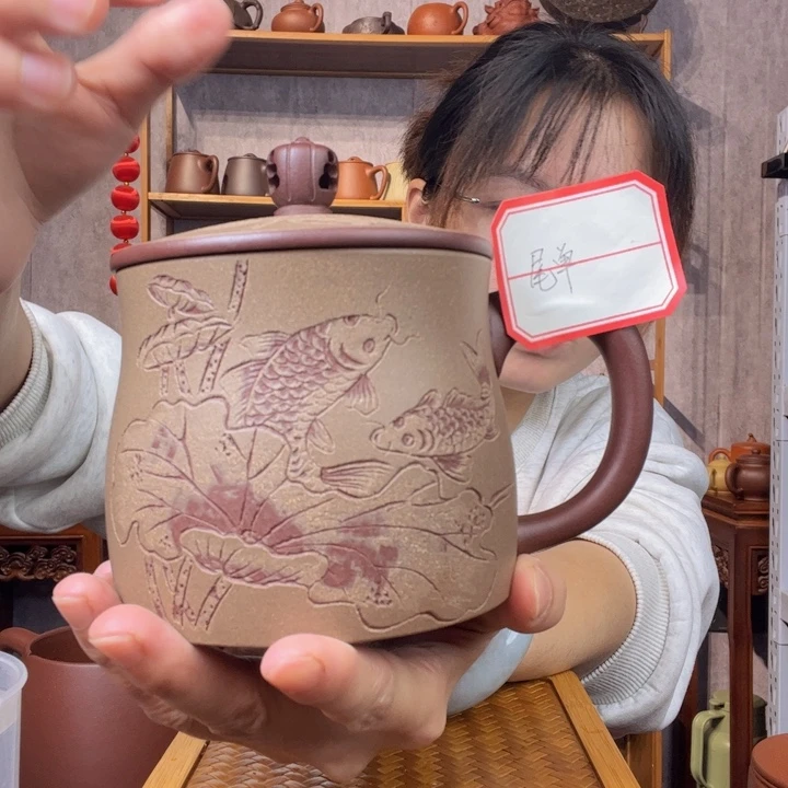 茶杯紫砂原矿紫砂杯
