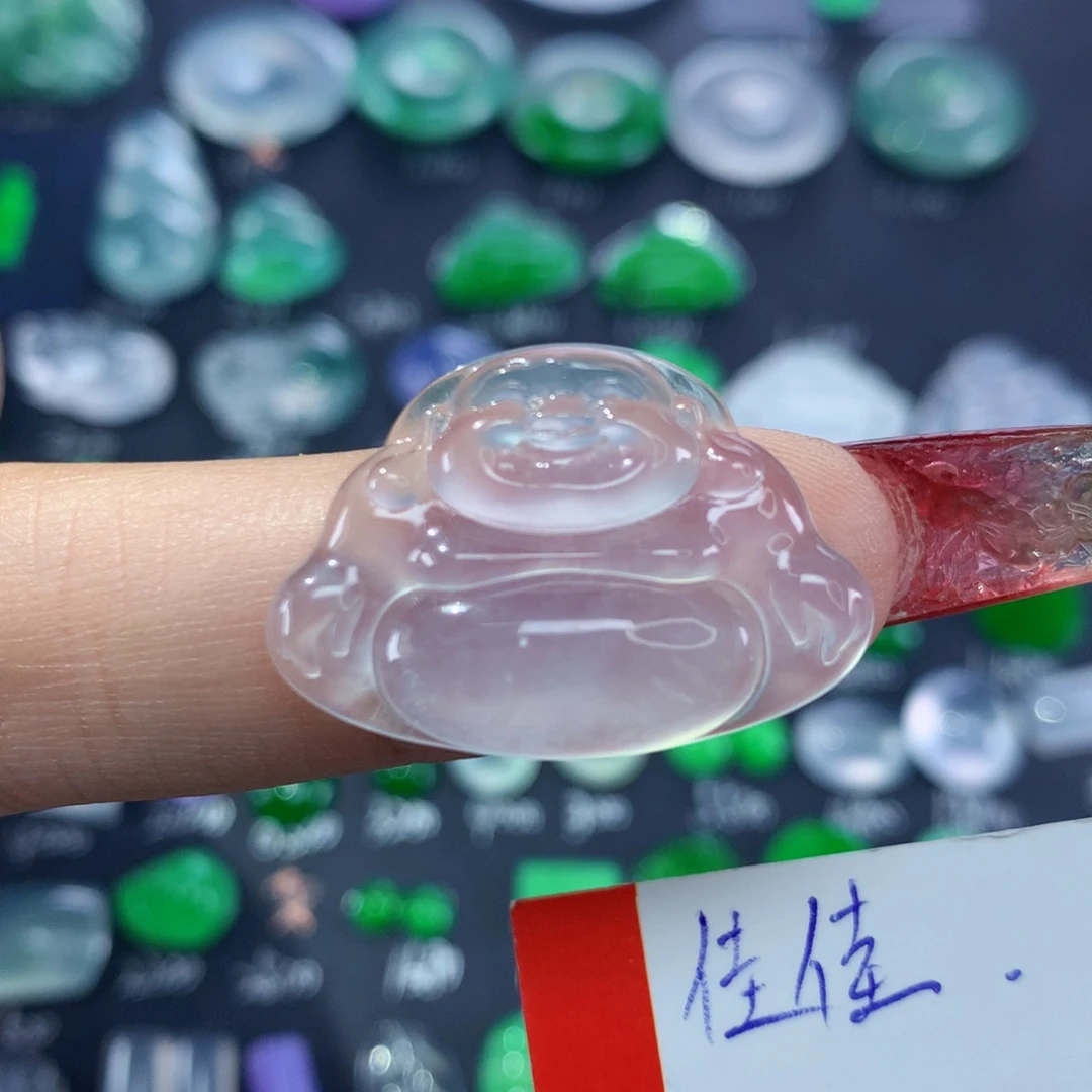 翡翠颈饰未镶嵌纯天然缅甸翡翠A货