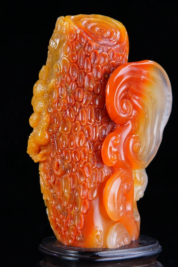 寿山精品上县灵芝摆件