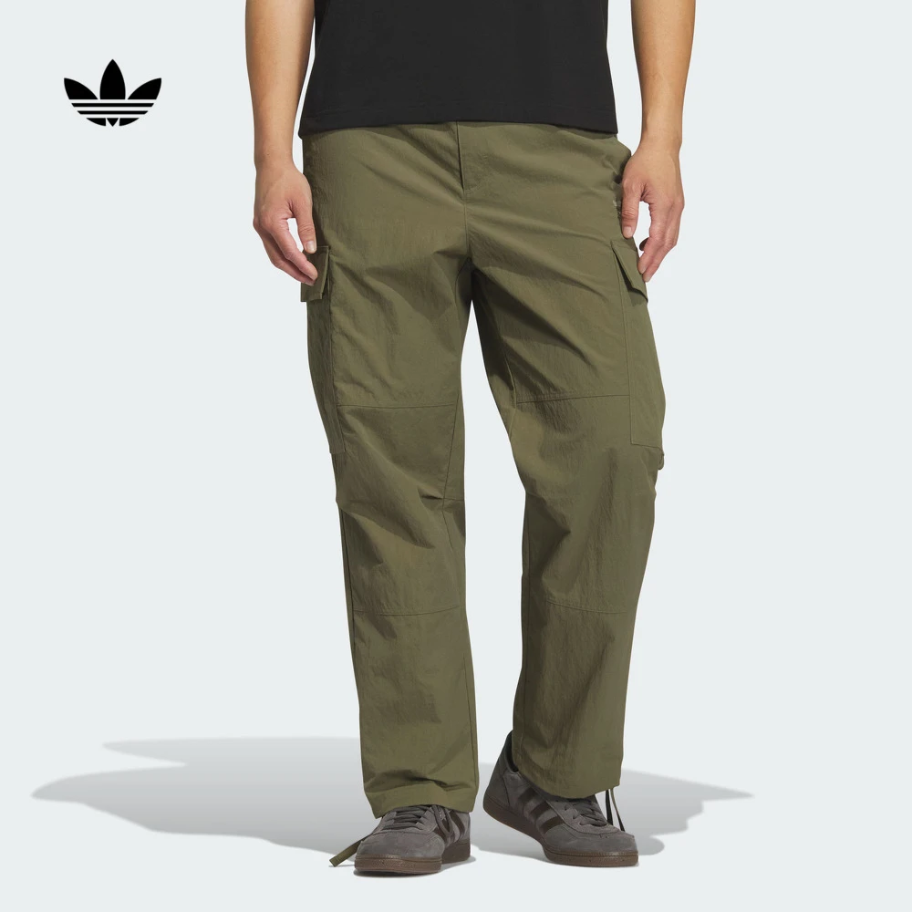 阿迪达斯三叶草 运动多口袋梭织工装裤男款秋季新款adidas KF4941