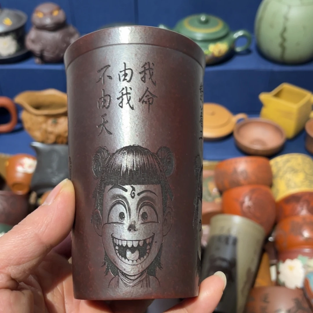 原矿紫砂手工主人杯