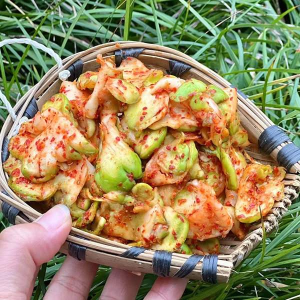 特产新鲜麻辣榨菜丝四川农家自制咸菜菱角菜下饭菜开罐即食250g
