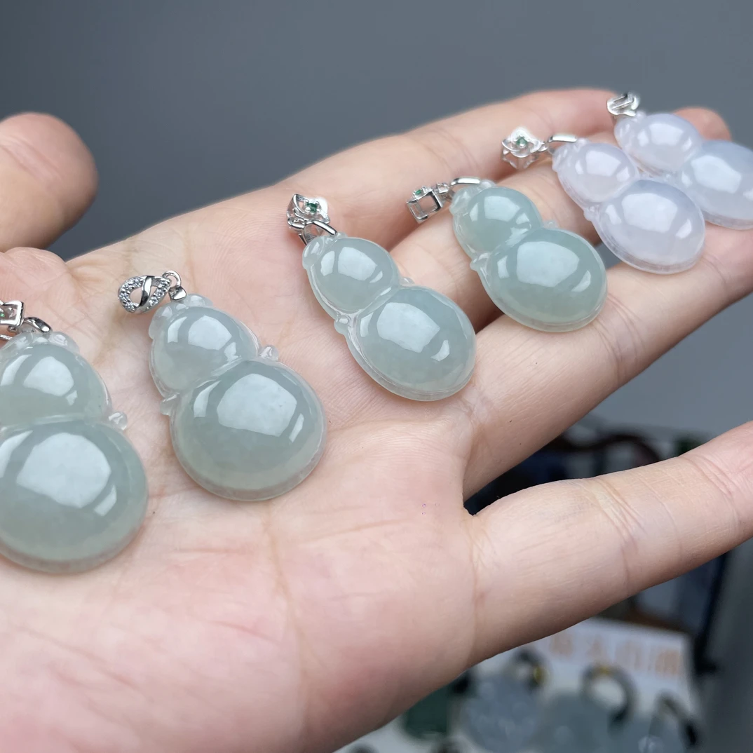 天然翡翠冰小葫芦多样性发一件