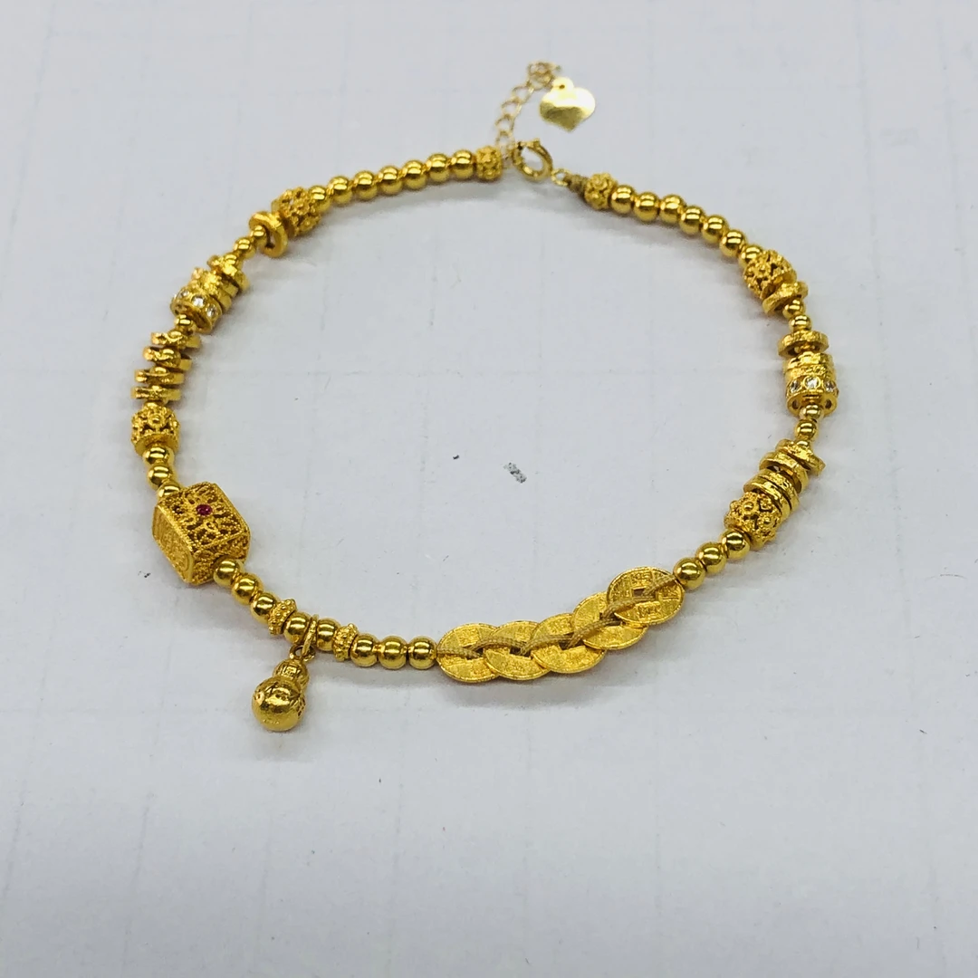 【金手链】花奢珠宝 18K金手链（多样性发货）