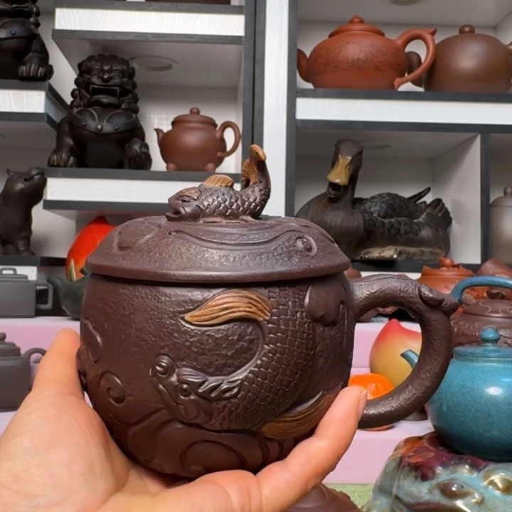 焦***瑞茶壶紫砂宜兴紫砂工艺美术