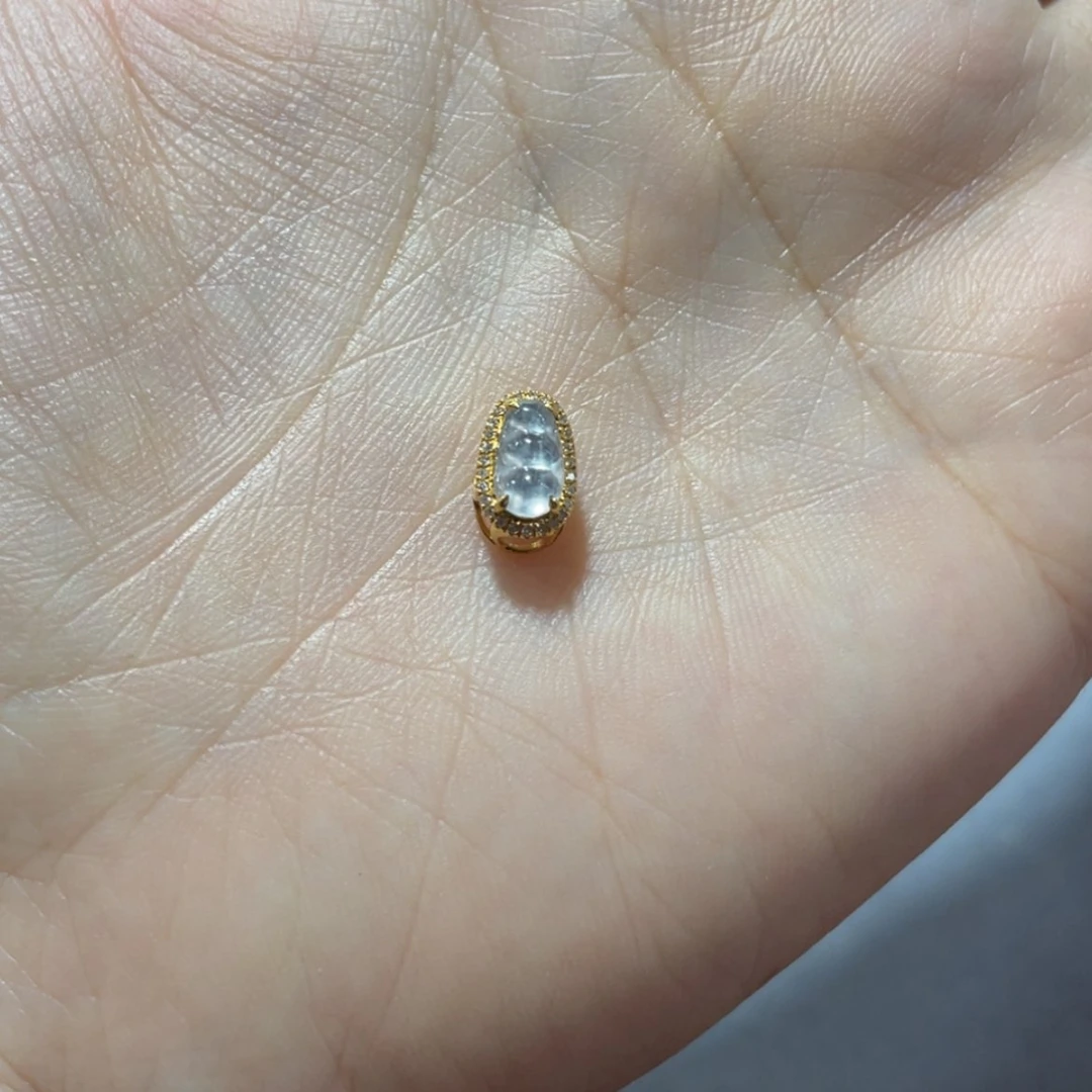 【闪购商品】翡翠18K金镶嵌吊坠(不含链)小*星