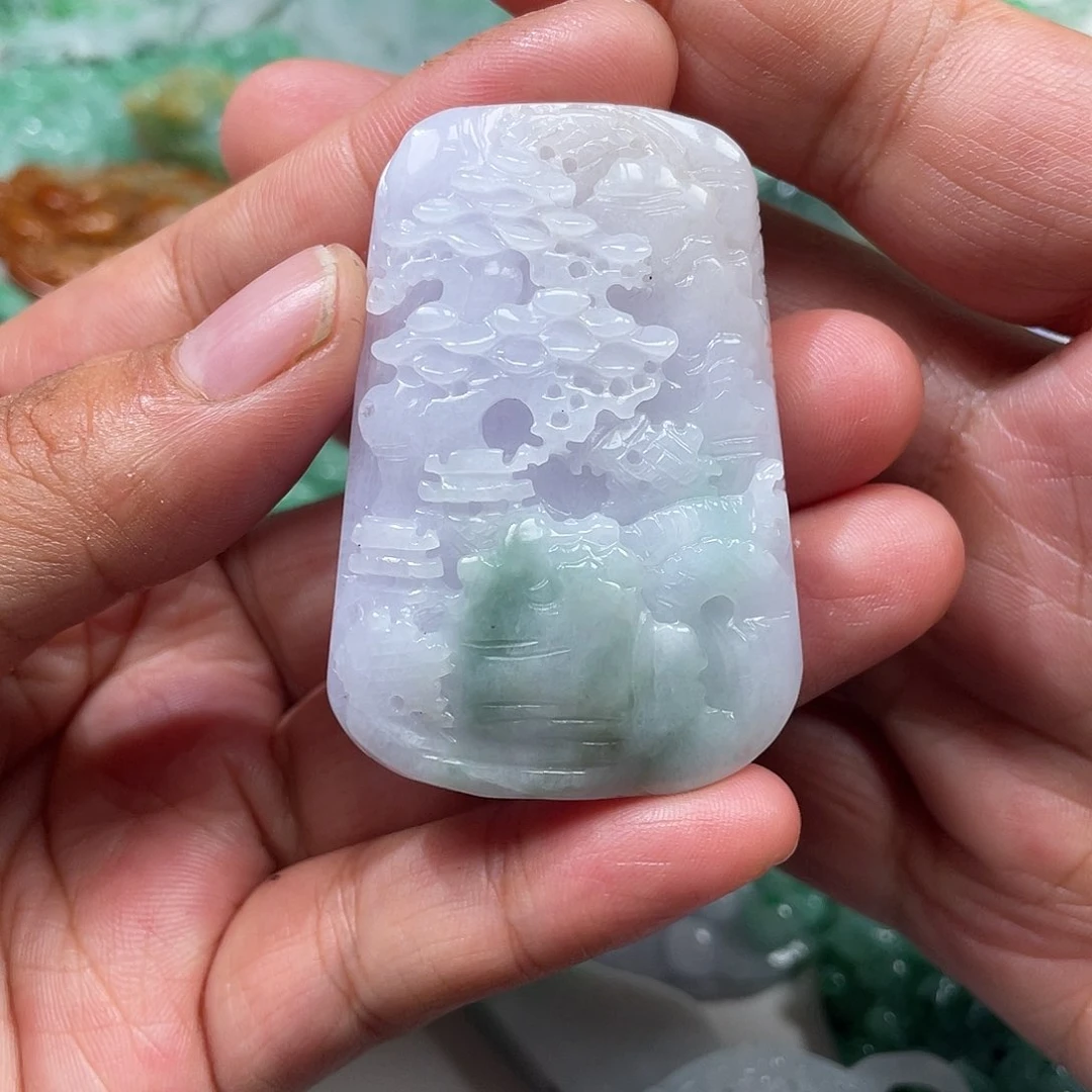 颈饰未镶嵌翡翠翡玉缘翡翠