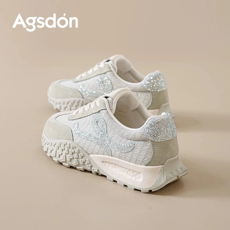 /奥古狮登芭蕾德训鞋女2025新款秋季爆款厚底阿甘运动板鞋巨好看Q