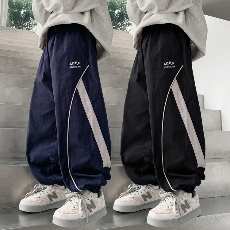 男童秋季休闲运动裤2025新款潮中大童秋装宽松束脚裤儿童百搭裤子