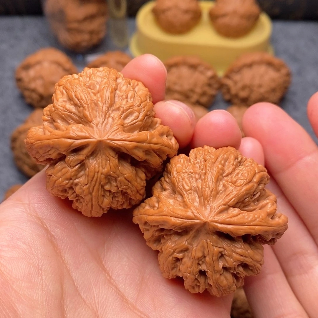 文玩核桃把件粗筋44全品