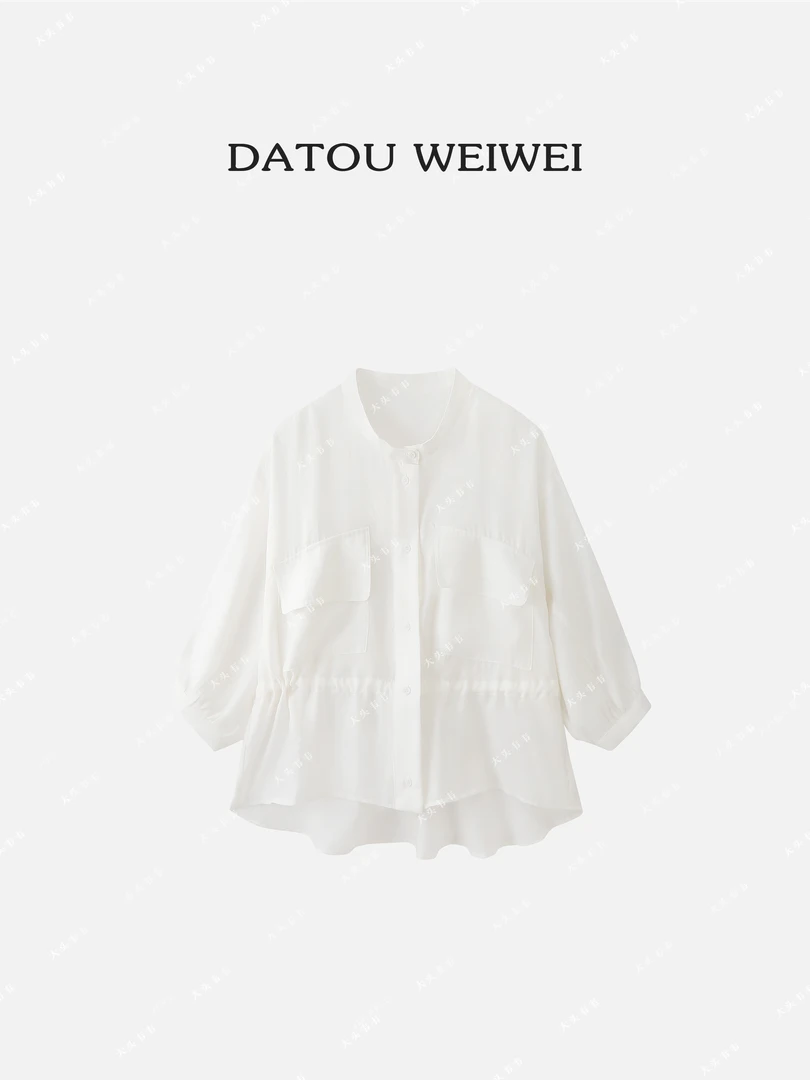 实穿主义【自然之感】设计款收腰防晒衬衫552706