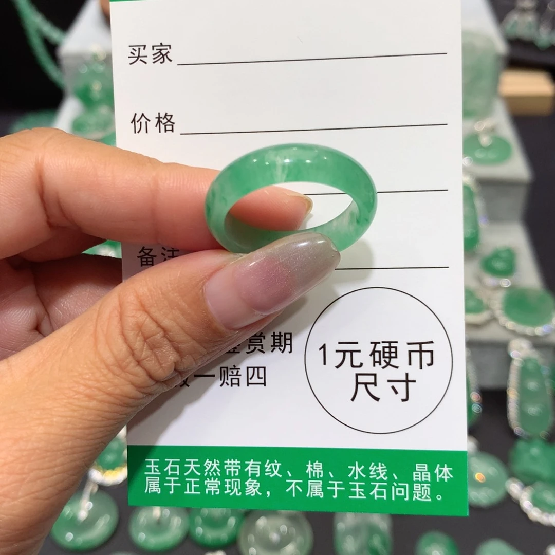 颈饰银S925镶嵌石英质玉（非洲翠）