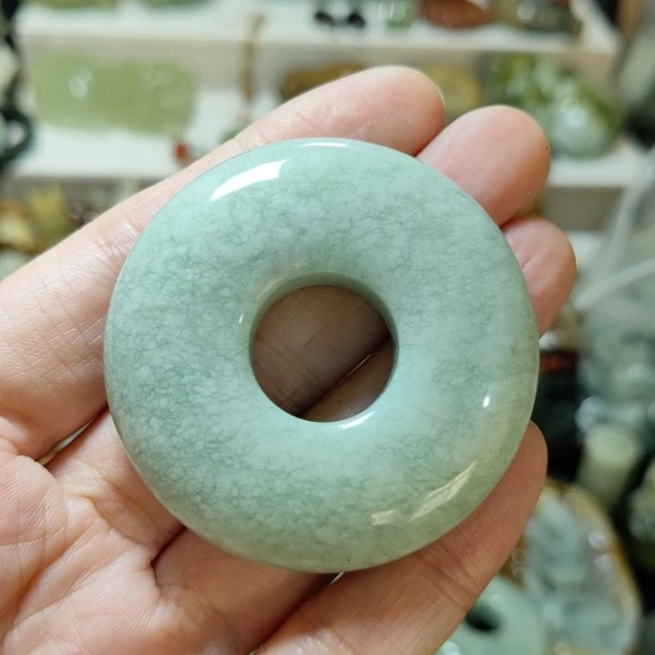 岫玉平安扣未镶嵌