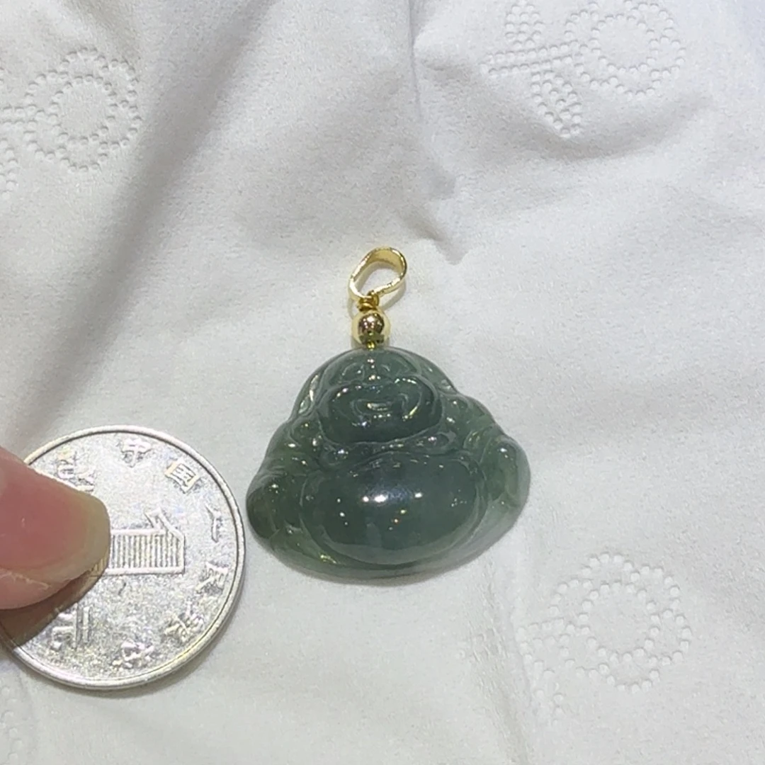 翡翠裸石天然翡翠佛公