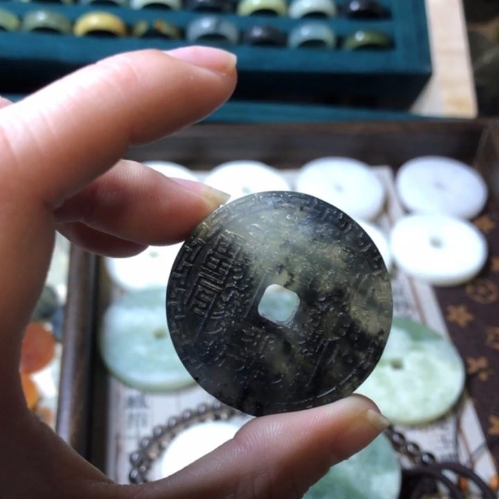 岫玉岫玉挂件未镶嵌