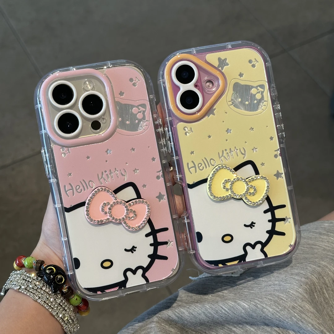 欧克里里比耶蝴蝶结Kitty蝴蝶结适用苹果16手机壳华为vivo小米opp