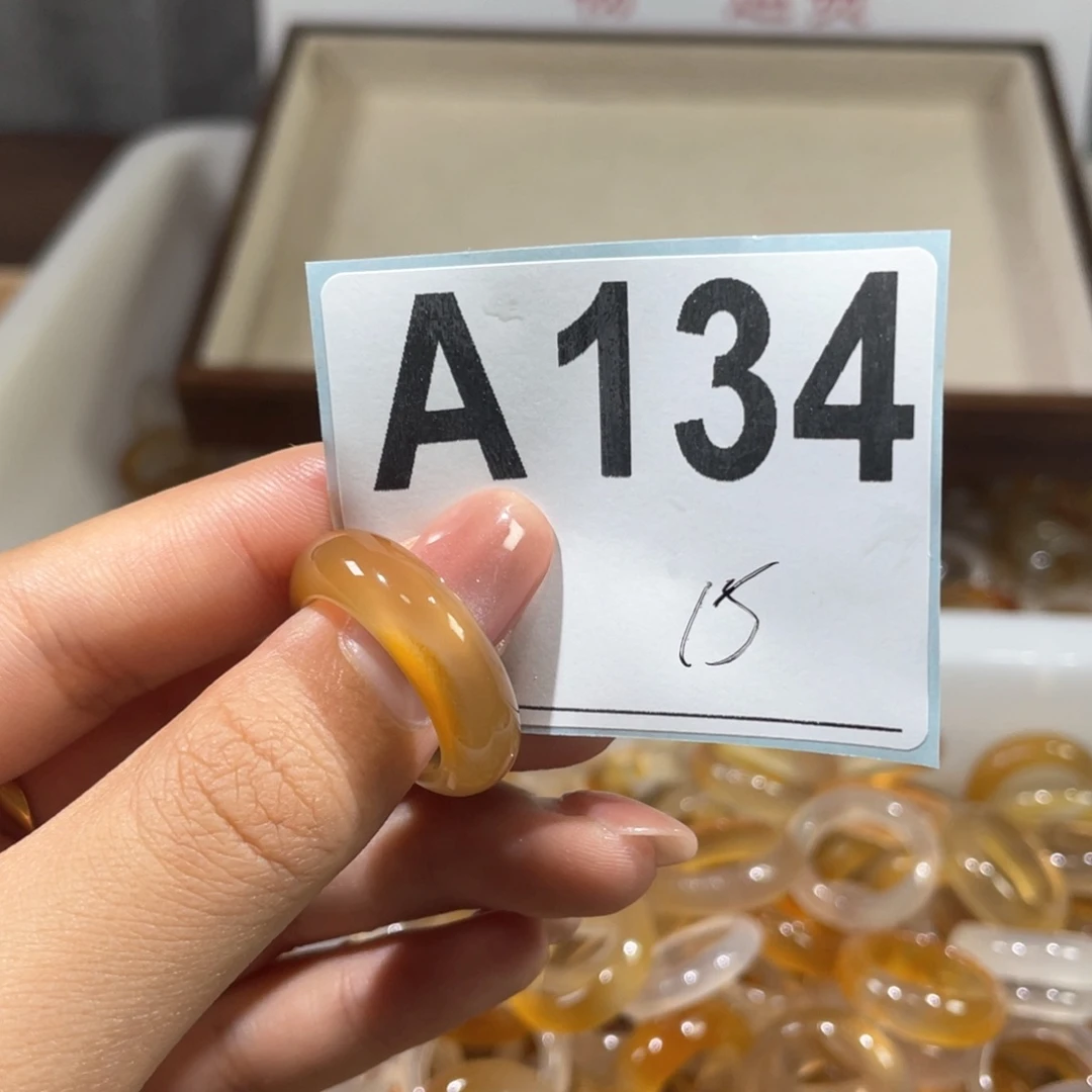 玛瑙/玉髓戒指合金134