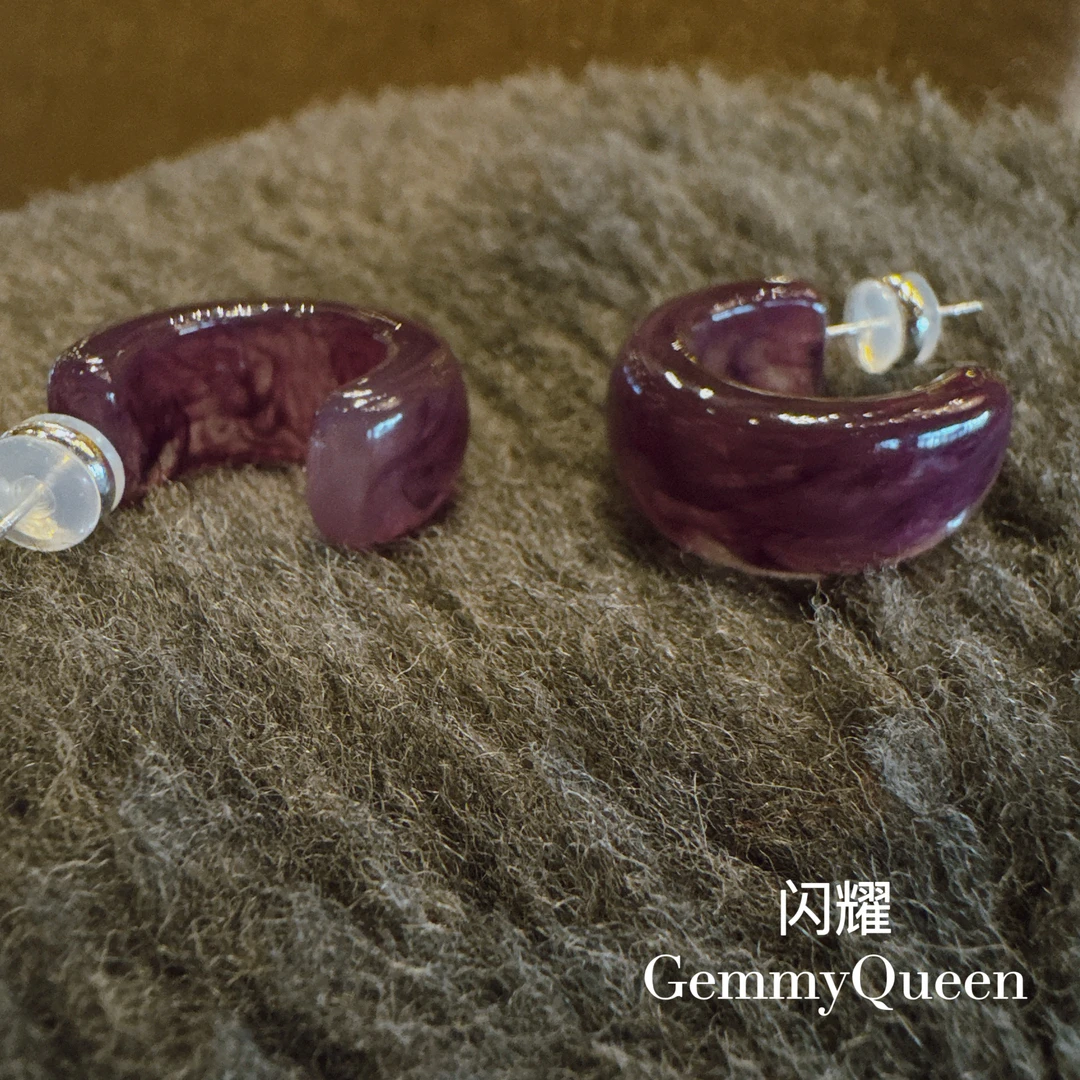 非金属树脂耳饰 闪耀GemmyQueen耳环GQ01610
