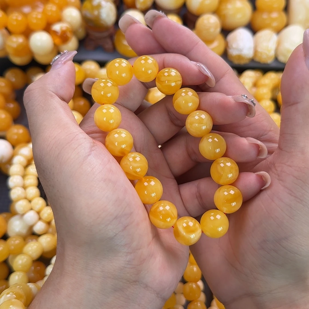 蜜蜡未镶嵌珠宝奇石同料14mm