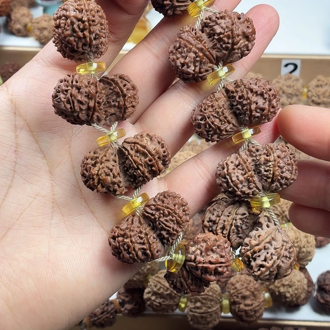 金刚菩提手串收藏版稀有精品双胞胎老籽手持