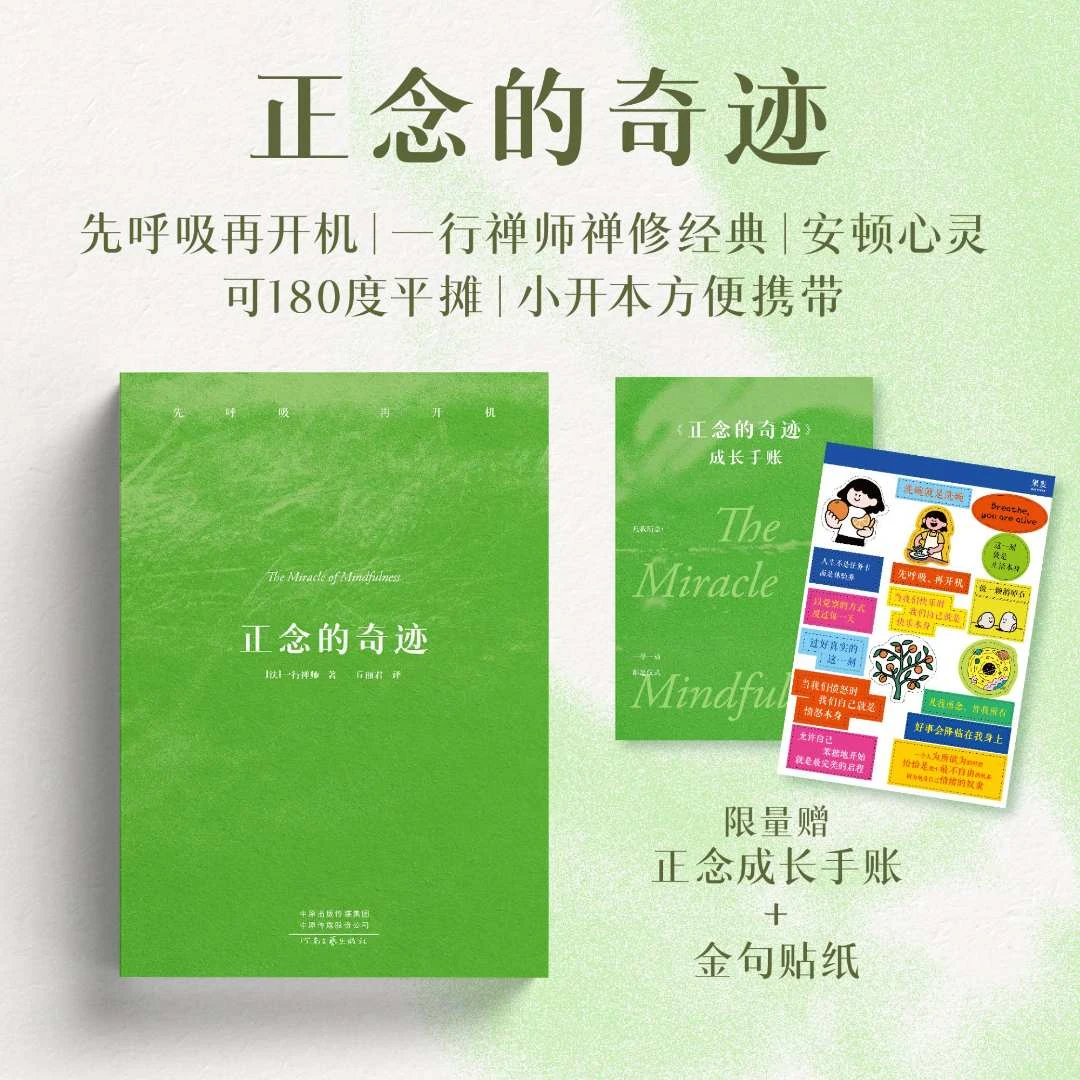 正念的奇迹 赠成长手帐 一行禅师禅修经典，安顿心灵的智慧之书