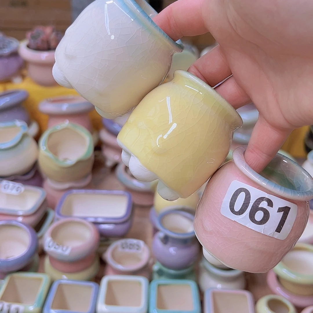 红陶陶瓷花盆当场满12包邮