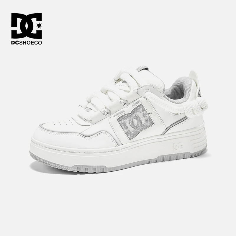 DCSHOES LNLAY CAS 2025年冬季时尚板鞋男经典黑白配色百搭休闲鞋