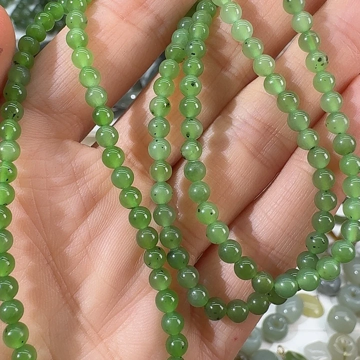 和田玉（碧玉）未镶嵌颈饰4mm