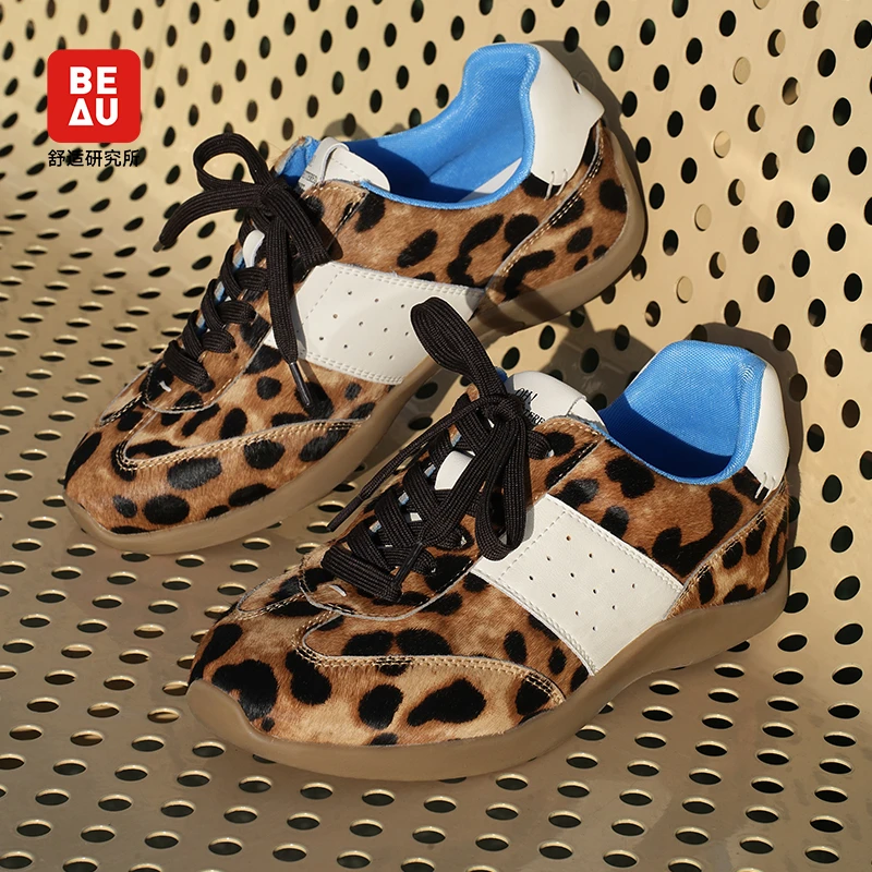 BeauTodayBEAU复古阿甘鞋女款运动鞋2025新款休闲板鞋单鞋徳训鞋