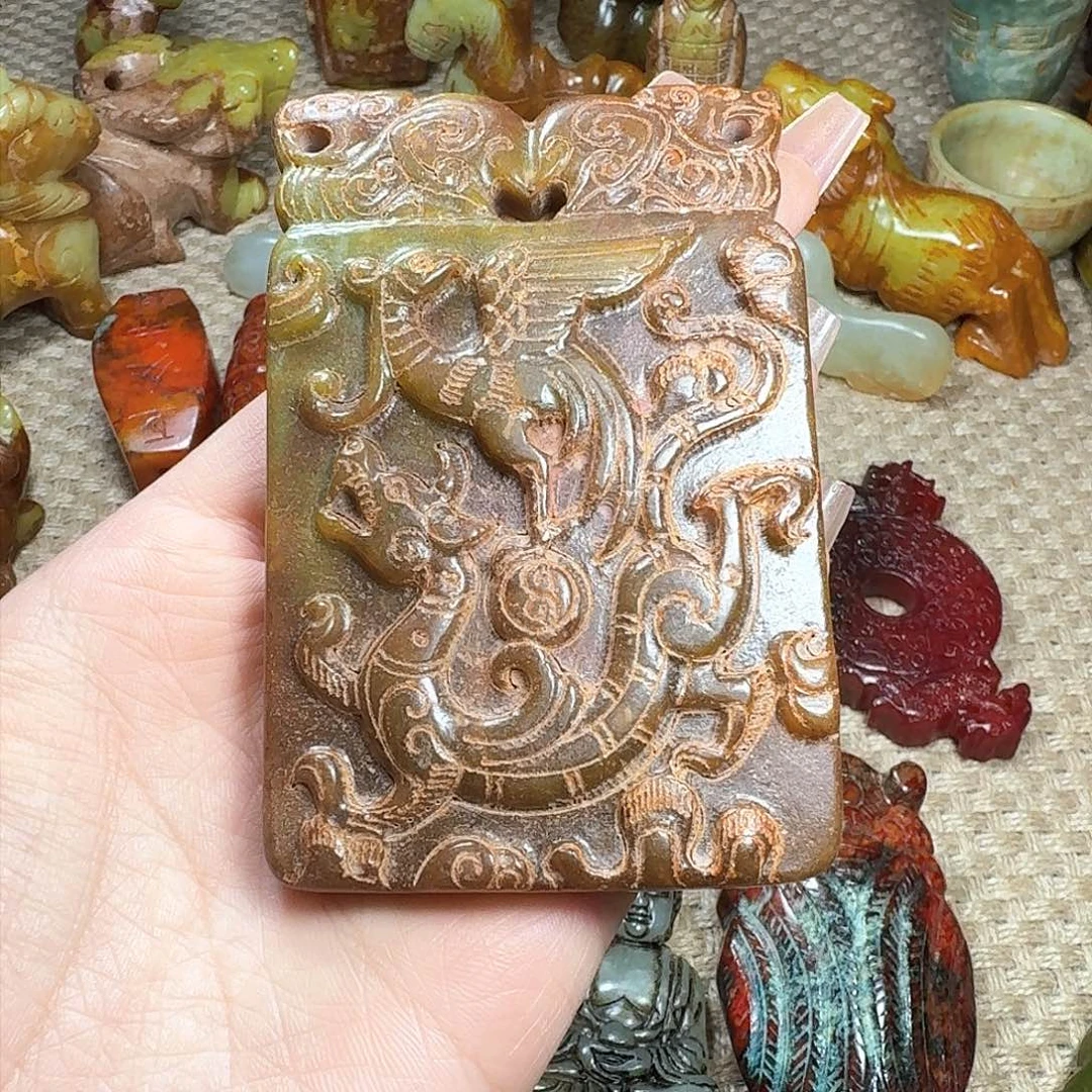 白玉菩提吊坠挂件