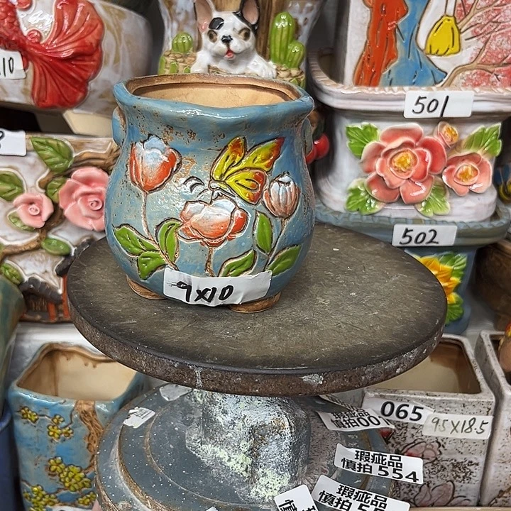 粗陶材质多肉花盆