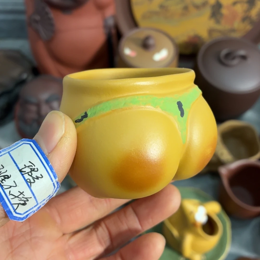 紫砂茶杯瑕疵不退不换介意勿拍