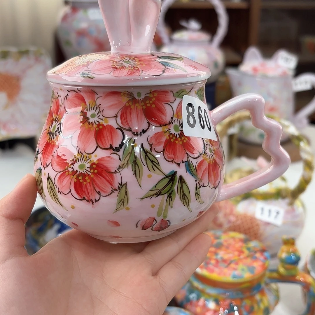 景德镇手绘高温釉下彩陶瓷茶具
