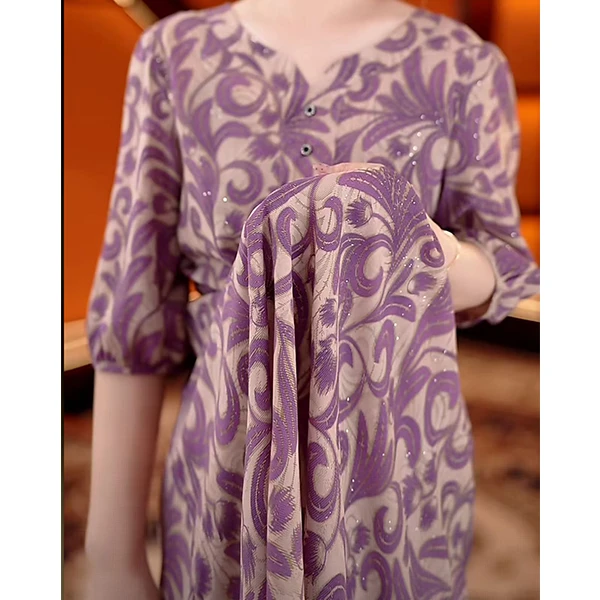 杭州夏新款减龄气质显瘦温柔风法式连衣裙006